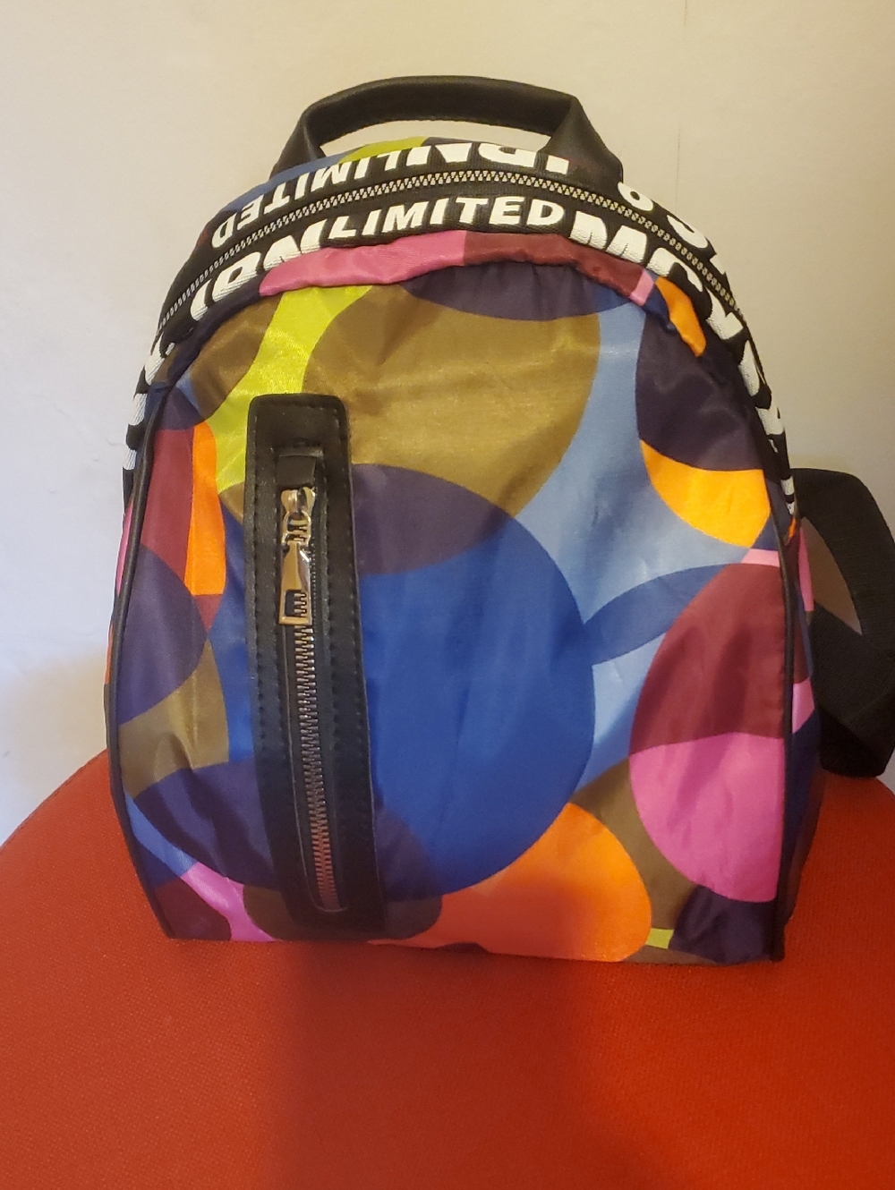 MCYS & JPN Limited Edition Multicolor Geometric Backpack New